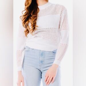 RD STYLE, White Knit Women's Sweater, Size XS